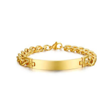 Las pulseras plateadas oro al por mayor diseñan la joyería, joyería simple de la pulsera del oro